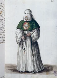 Broederschap van de suffragie van Christus, opgericht in de Kerk van San Giovanni in Oleo in Venetië, samengevoegd met de Broederschap van San Rocco in Rome in 1621, Deel II f 72, door Giovanni di Grevembroch
