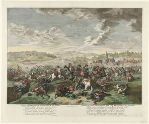 Ruitergevecht in Noord-Italië, ca. 1702-1703 (title on object)