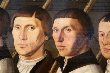 Groep Portret van de Pelgrims van Jeruzalem