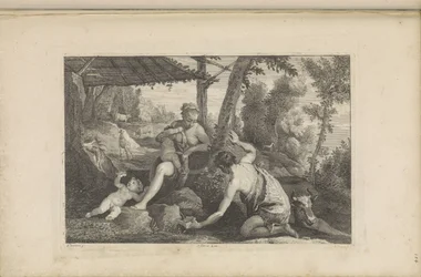 Adam en Eva na de verdrijving uit het paradijs