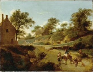 Op een landweg