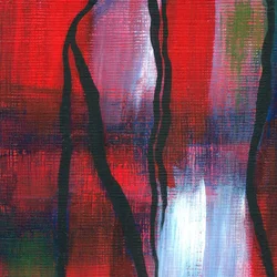 Dynamische abstracte rode lijnen
