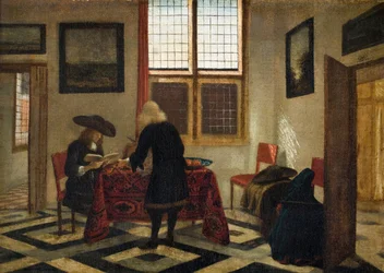 Interieur scène, ca. 1670