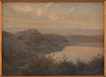 Uitzicht op Castel Gandolfo, Italië