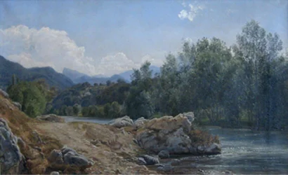 Ochtend bij de Garonne. Montréjeau