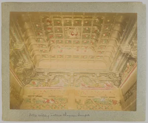 Plafonddetail van Tōshō-gū, Nikko, Japan