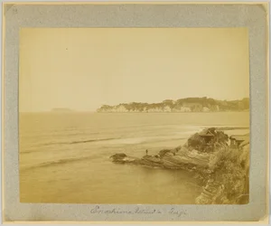 Enoshima Eiland, Fuji, Japan (zwart-wit foto)