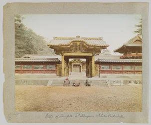 Poort van de tempel van de 6e Shogun, Shiba Park, Tokio, Japan