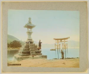 Uitzicht op Miyajima, Japan