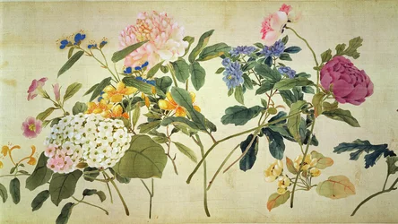 Botanische studie van bloemen