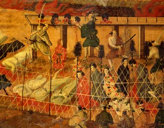 Detail (Martelaarschap van de Jezuïeten in Japan in 1622)