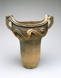 Pot met wervelontwerp