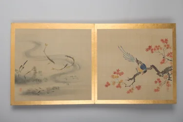 Dertig schilderijen van vogels, bloemen en landschap, eind 18e eeuw (album; zijde)