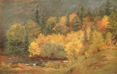 Herfst bij de beek, 1855