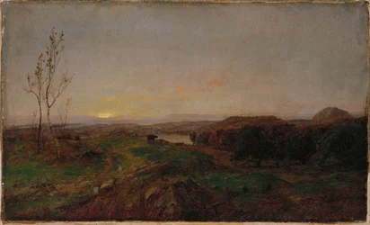 Vroeg avondlandschap