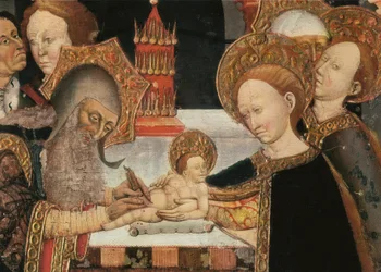 De besnijdenis van de Heer (detail)