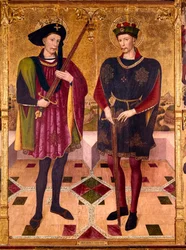 Sint Abdon en Sint Sennen, martelaren die rond 303 in Rome stierven onder de vervolgingen van keizer Diocletianus (245-313) tegen christenen