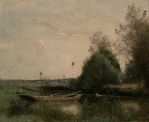 Een vijver in Mortain