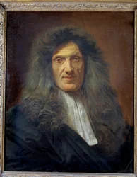 Portret van de dokter van Lodewijk XIV, Raymond Finot (1636-1709). Schilderij door Jean Baptiste Jouvenet (1644-1717) 1704. Musee du Louvre, Parijs