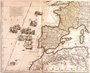 Spanje, Frankrijk (met Corsica), België, Duitsland (deelstaten: Noordrijn-Westfalen, Zuid-Nedersaksen, Zuid-Saksen-Anhalt, Hessen, Thüringen, Saksen, Rijnland-Palts, Saarland, Baden-Württemberg, Beieren), Luxemburg, Oostenrijk, Zwitserland, Italië (Regio: