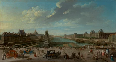 Een Uitzicht op Parijs vanaf de Pont Neuf