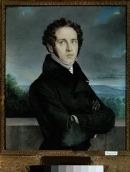 Portret van Bellini Vincenzo, eerste helft XIX eeuw (olieverf op doek)