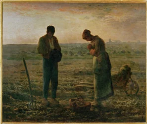 Het Angelus (olieverf op doek)