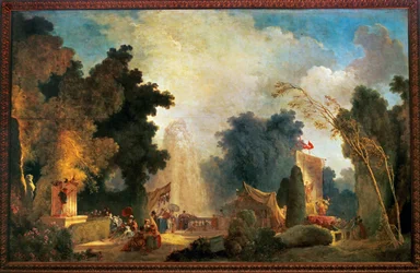 Een feest in St. Cloud (schilderij op canvas)