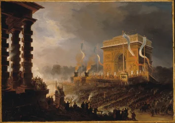 Fête de la Fraternité bij de Arc de Triomphe de l