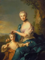 Madame Crozat de Thiers en haar dochter