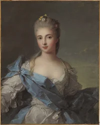 Portret van de hertogin van La Rochefoucault (Louise Elisabeth de La Rochefoucault, hertogin d