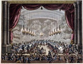 Franse revolutie: banket van bewakers in Parijs, c.1750-1800