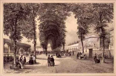 Een Uitzicht op de Jardins des Plantes, uitgegeven door Auguste Bry