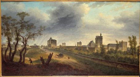Uitzicht op het kasteel van Vincennes