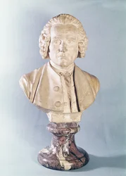 Buste van Jean-Jacques Rousseau (1712-78) (marmer)