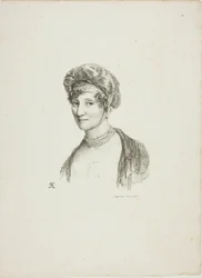 Portret van een Vrouw met een Tulband