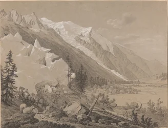Uitzicht op de Mont Blanc