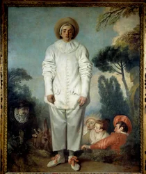 Pierrot, vroeger Gilles genoemd. (Pedrolino in de Commedia dell