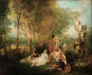Het feest van de liefde, ca. 1718-1719
