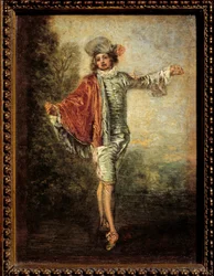 De onverschillige. Omstreeks 1717. 0,25 x 0,19 m. Louvre Museum, Parijs