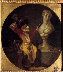 De beeldhouwende aap