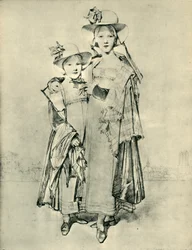 Harriet en Caroline Montagu, Rome, 1815, 1943
