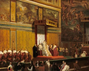 Paus Pius VII in de Sixtijnse Kapel