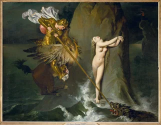 Roger en Angelique, een scène uit Ariosts Orlando ...