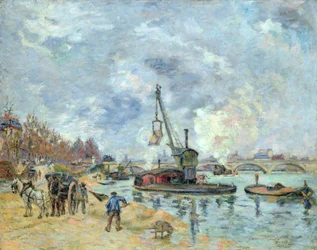 Aan de Kade de Bercy in Parijs, 1874