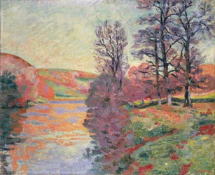 Landschap vanaf de rivier Creuse, ca. 1912