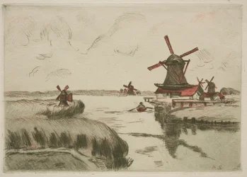 Uitzicht vanaf Saardam, 1909