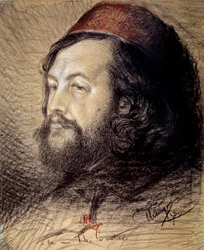Portret van Theophile Gautier (1811-1872)