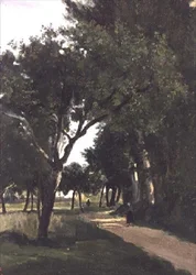 Laan in het bos, nabij Chaville, ca. 1824