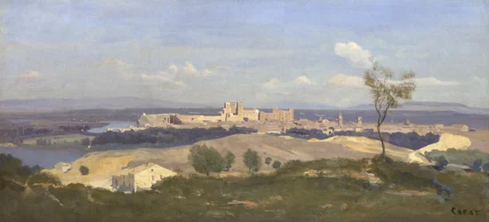 Avignon vanuit het Westen, 1836